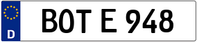Trailer License Plate